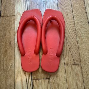 STAUD Rio Puffy Red Women’s Sandals